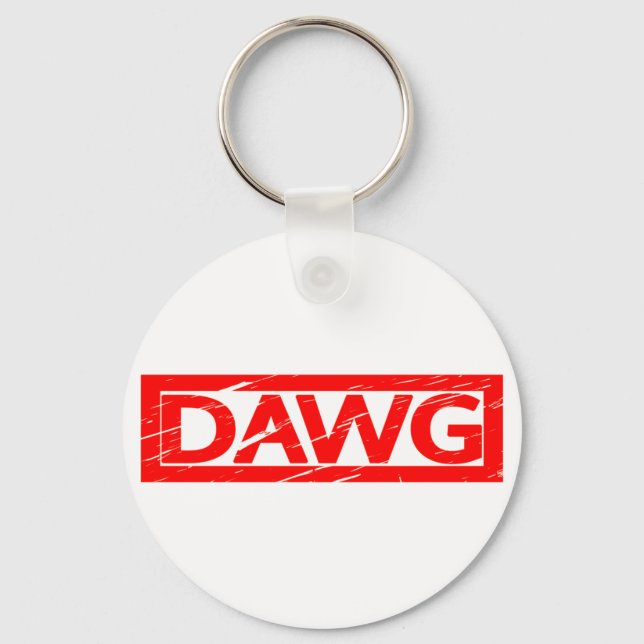Dawg Briefmarke Schlüsselanhänger (Vorderseite)
