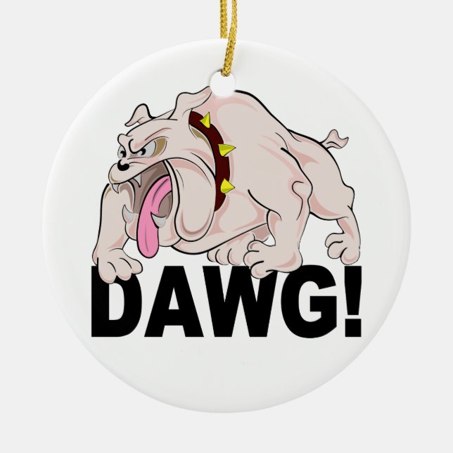DAWG! Sonderschmuck Keramikornament (Vorne)