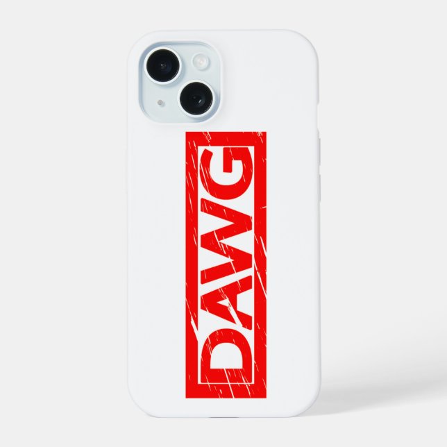 Dawg Stempel iPhone 15 Hülle (Rückseite)