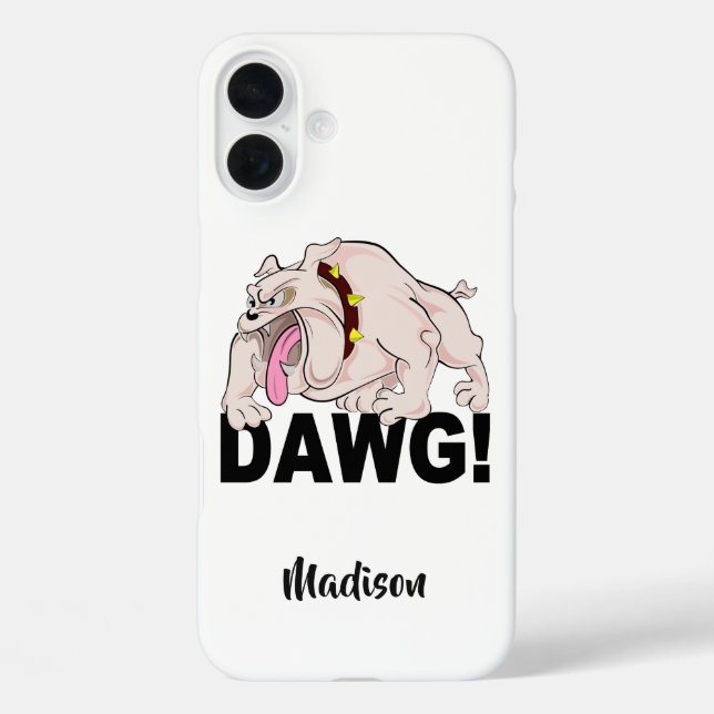 DAWGs individuelle Name-Telefonzellen Case-Mate iPhone Hülle (Rückseite)