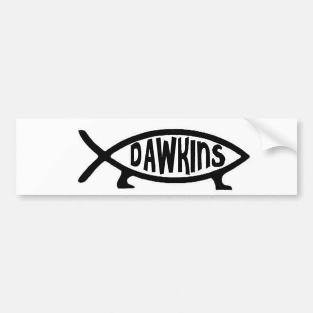 Dawkins Fische Autoaufkleber (Vorne)