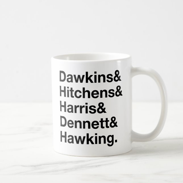 Dawkins&Hitchens&Harris&Dennett&Hawking - Tasse (Rechts)
