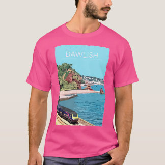 Dawlish Retro Vintag Style Travel Poster Leinwand T-Shirt