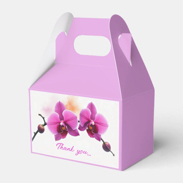Dawn Bloom Orchide Geschenkschachtel (Vorderseite)