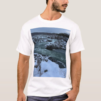 Dawn Cascade: Great Falls Morning T-Shirt