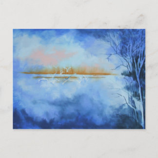 Dawn Flight Abstrakt Postcard Postkarte