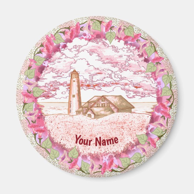 Dawn Lighthouse-Magnet Magnet (Vorne)