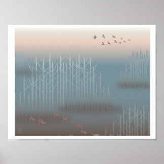 "Dawn of Hope" Illustration Print Poster