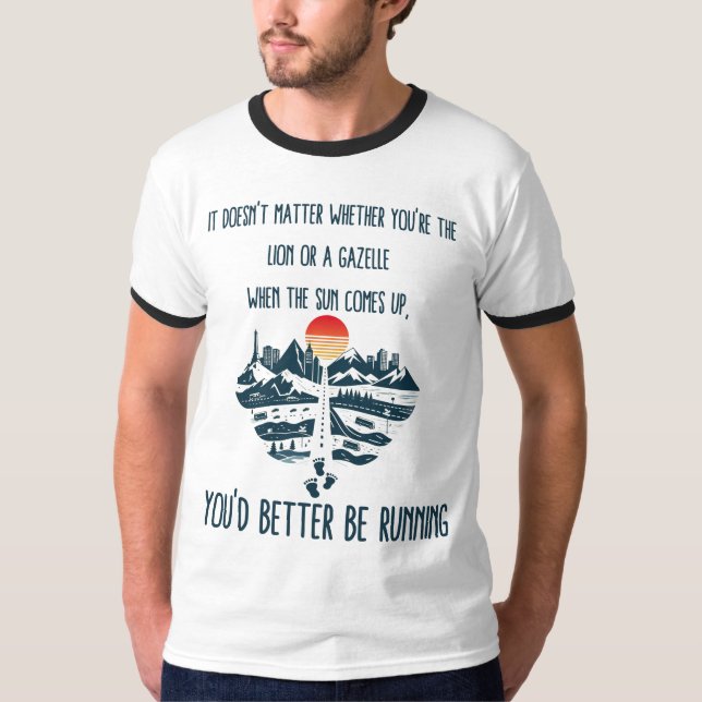 Dawn Runner: Embrace die Jagd T-Shirt (Vorderseite)