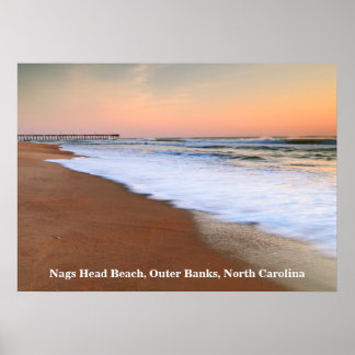 Dawn Seascape bei Nags Head Beach Poster