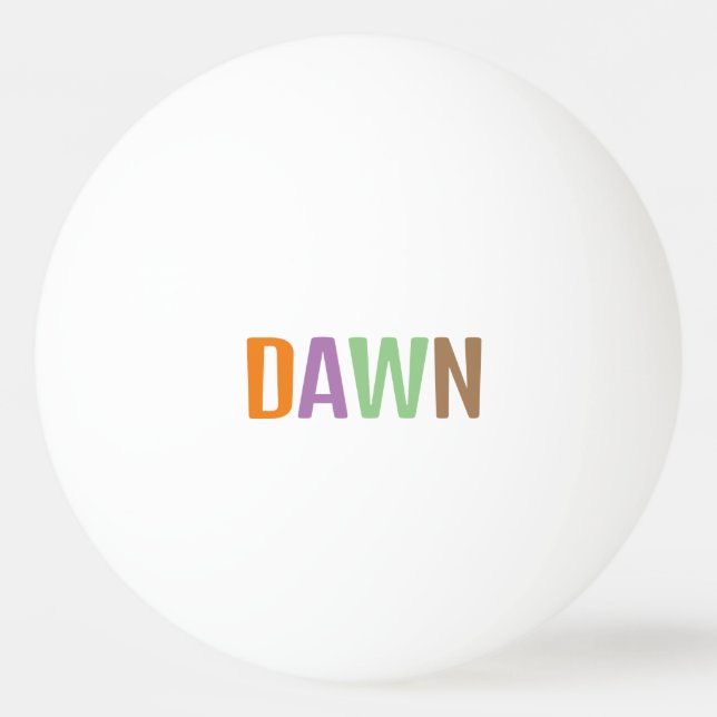 Dawn Tischtennisball (Vorderseite)