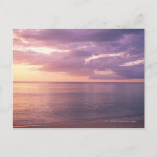 Dawn trifft Strand Postkarte