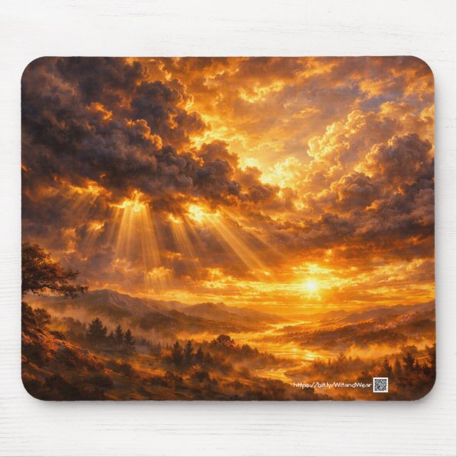 Dawnfire-Ausblick Mousepad (Vorne)