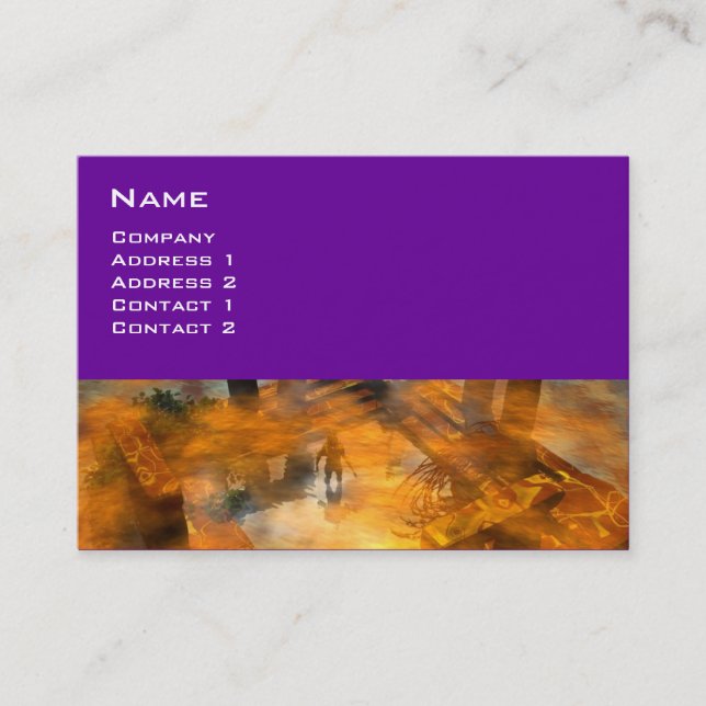 DAWNING DARK VISITENKARTE (Vorderseite)