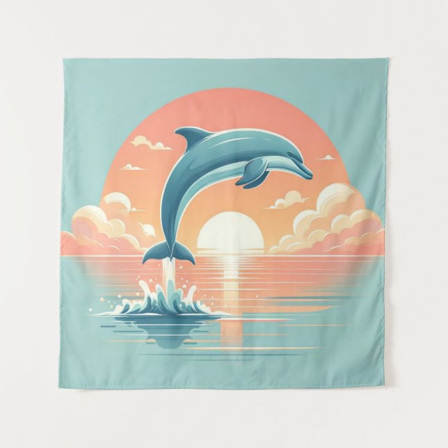 Dawns Aquatisches Ballett Wandteppich (Vorderseite)