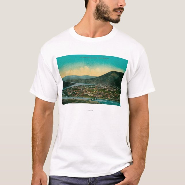 Dawson, Alaska-Yukon-Territoriums-Stadtansicht T-Shirt (Vorderseite)