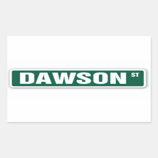 Dawson Street Name Sticker
