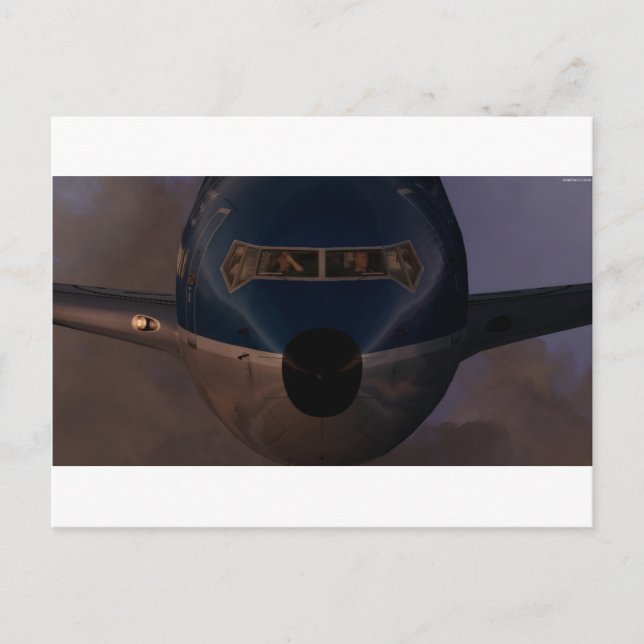 DAX B737 Evening Postcard Postkarte (Vorderseite)