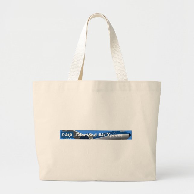 DAX - Diamant-Luft Xpress "Flug-Tasche " Jumbo Stoffbeutel (Vorne)