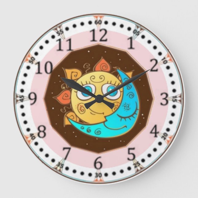 Day and night große wanduhr (Vorderseite)