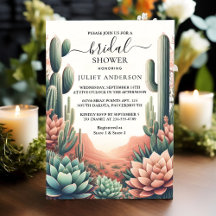 Day Boho Leaf Wüste Cacti Sukkulentes Brautparty