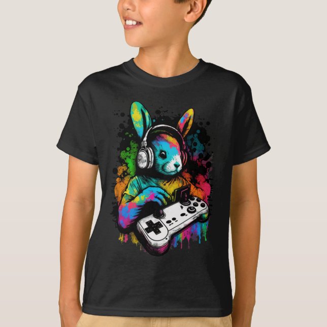 Day Boys Gamer Shirt Video Game Controller Bunny 1 (Vorderseite)