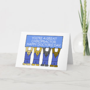 Day Chiropraktor-glücklichen Doktors Karte