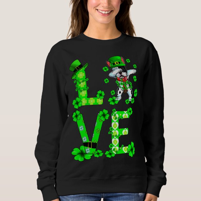 Day Dabbing French Bulldog Sweatshirt (Vorderseite)