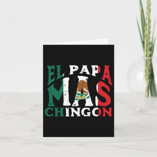 Day El Papa Mas Chingon Funny mexikanischen Vater Karte
