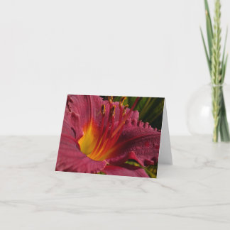 Day Lilly Note Card Karte