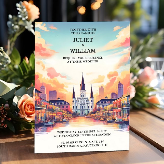 Day Lobster Beach Ocean Summer New Orleans Wedding Einladung (Von Creator hochgeladen)