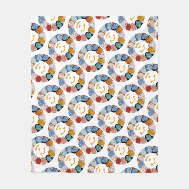 Day of Happiness  Fleecedecke (Vorderseite)