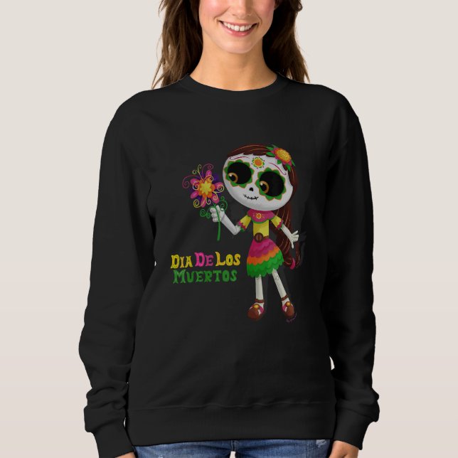 Day of The Dead La Catrina Dia De Los Muertos Fami Sweatshirt (Vorderseite)