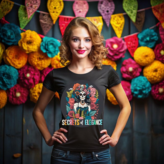 Day of the dead, Secrets of elegance T-Shirt (Von Creator hochgeladen)