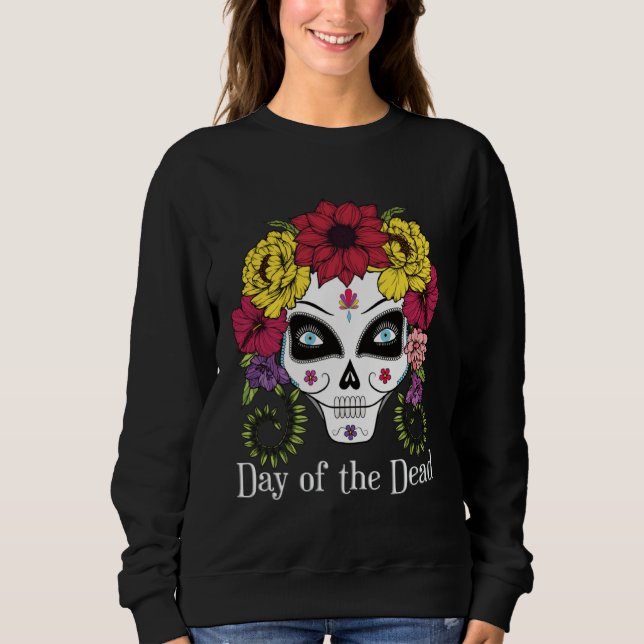 Day of the Dead Sugar Skull Sweatshirt (Vorderseite)