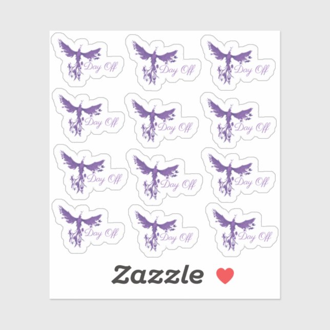 Day Off Planner Stickers-Phoenix Fire Aufkleber (Blatt)