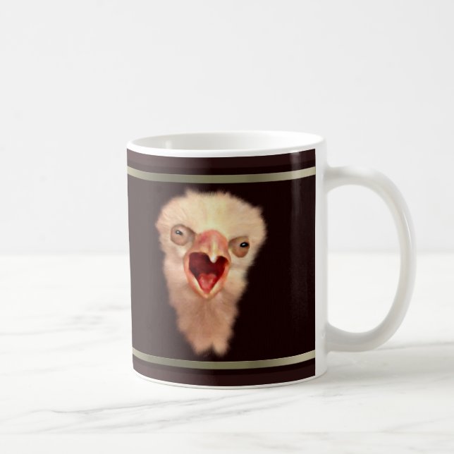 Day Old Falcon Chick Kaffeetasse (Rechts)