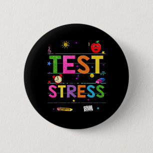 Day Rock The Test Teacher Funny Testing Day Studen Button