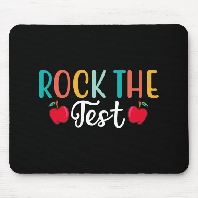 Day Rock the Test Teacher Testing Day 1 Mousepad (Vorne)