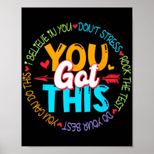 Day Rock the Test Teacher Testing Day Sie Got habe Poster