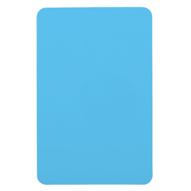 Day Sky Blue, Halb gebacken, Jeans Blue, Magnet (Vertikal)