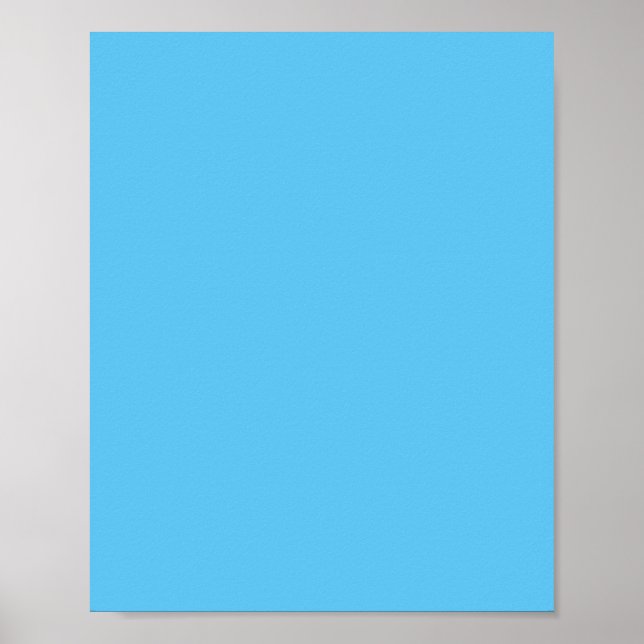 Day Sky Blue, Halb gebacken, Jeans Blue, Poster (Vorne)