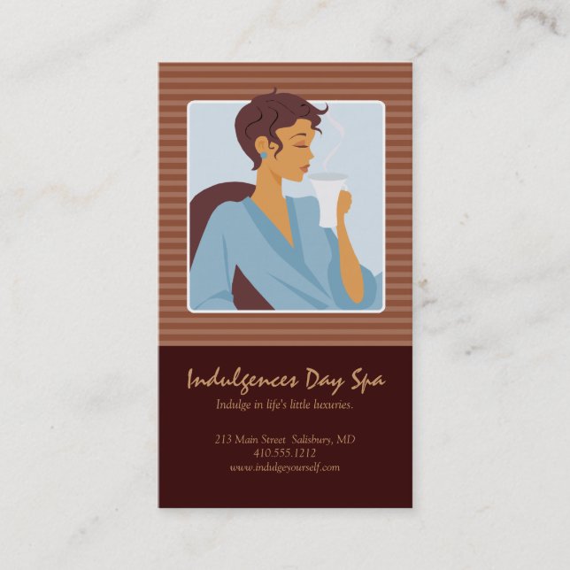 Day Spa Business Cards / Appointment Cards Terminkarte (Vorderseite)
