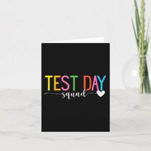 Day Squad Teacher Testkoordinator Funny Karte