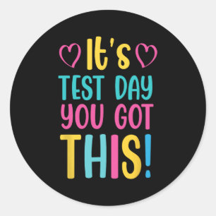 Day Teacher Shirt, das Sie Got haben Dieses Gesche Runder Aufkleber
