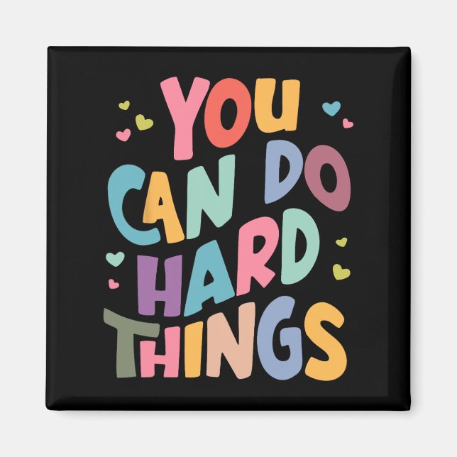 Day Teacher Shirt kann man hart tun Frauen Kind Magnet (Vorne)