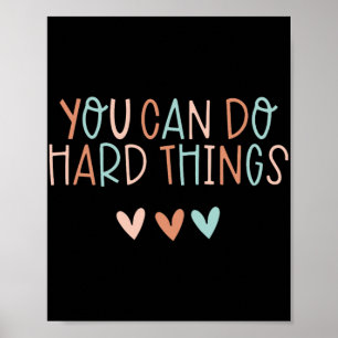 Day Teacher Shirt kann man hart tun Frauen Kind Poster
