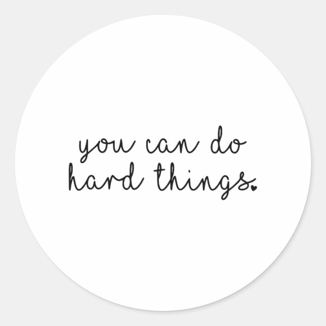 Day Teacher Shirt kann man hart tun Frauen Kind Runder Aufkleber (Vorderseite)