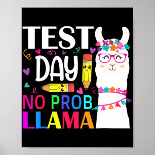 Day Test Day No Prob Llama Llama Lehrer Poster