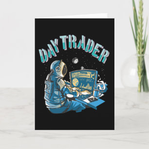 Day Trader Astronaut im Weltraum Karte